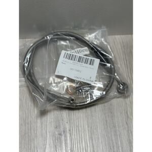 32" Extended Length ABS Upper Hydraulic Front Brake Line Kit For 12"-14" Chrome